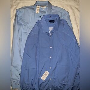 Men’s Expresss1MX L/S Dress Shirt 17-17 1/2, XL, NWT & FREE Nautica Shirt